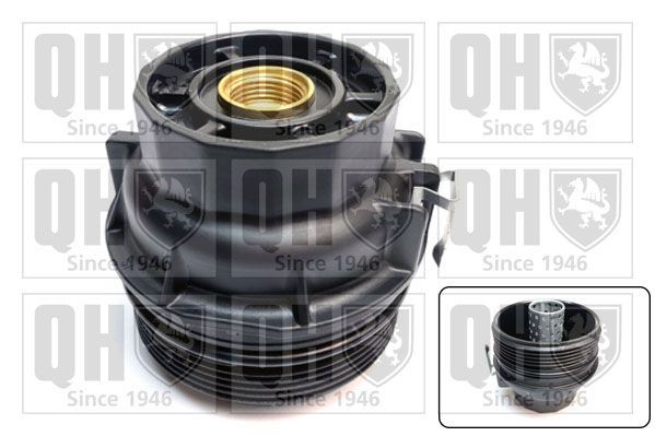 Lexus Cover, oil filter housing QUINTON HAZELL QOC1041 at a good price