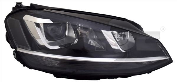 TYC 20-14224-06-2 Headlight Left, D3S/H7, PW24W, with daytime running light, with cornering light, for right-hand traffic, with electric motor, without control unit
