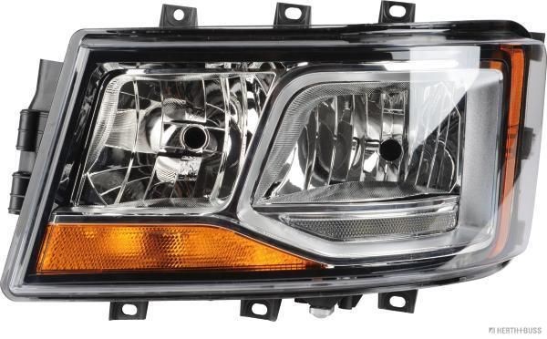 HERTH+BUSS ELPARTS 81658131 Headlight Left, H7/H7, H21W, with position light (LED), for left-hand traffic, without motor for headlamp levelling