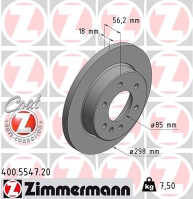 Mercedes SPRINTER Disc brakes 17225337 ZIMMERMANN 400.5547.20 online buy