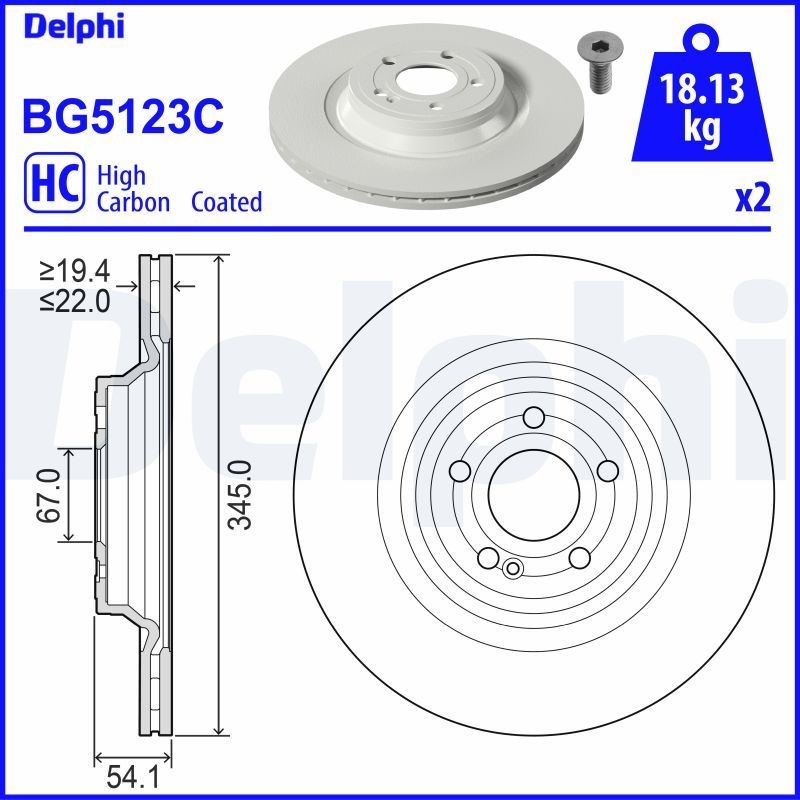 DELPHI BG5123C Coolant control valve GLE W167 GLE 350 e 4-matic 333 hp Petrol/Electric 2022 price