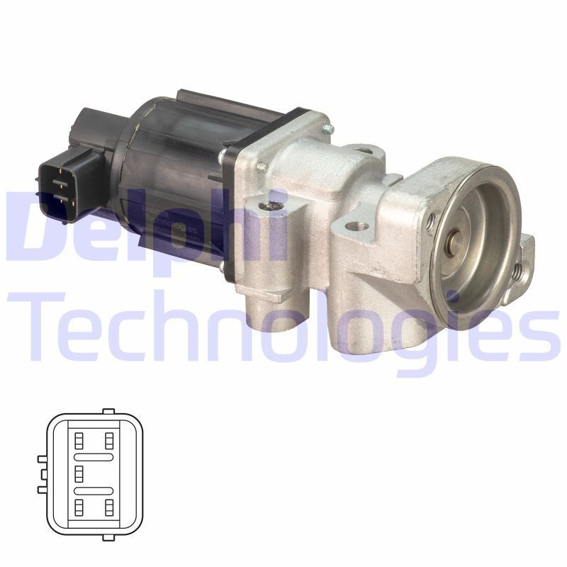 DELPHI without EGR cooler Exhaust gas recirculation valve EG10524-12B1 buy