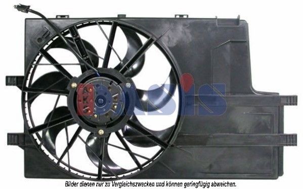 128131N AKS DASIS Cooling fan MERCEDES-BENZ Ø: 360 mm, 12V, 300W, with radiator fan shroud