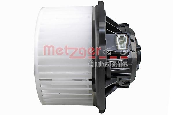 METZGER for left-hand drive vehicles, without integrated regulator Blower motor 0917417 buy