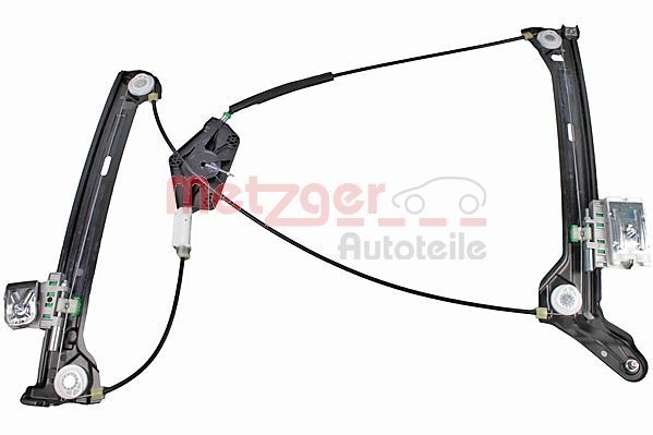 METZGER 2160665 Window regulator Left Front, Operating Mode: Electric, without electric motor