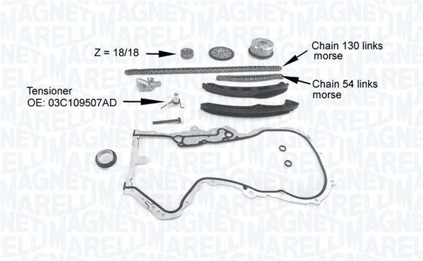 Great value for money - MAGNETI MARELLI Timing chain kit 341500001210