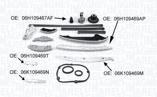Great value for money - MAGNETI MARELLI Timing chain kit 341500001370