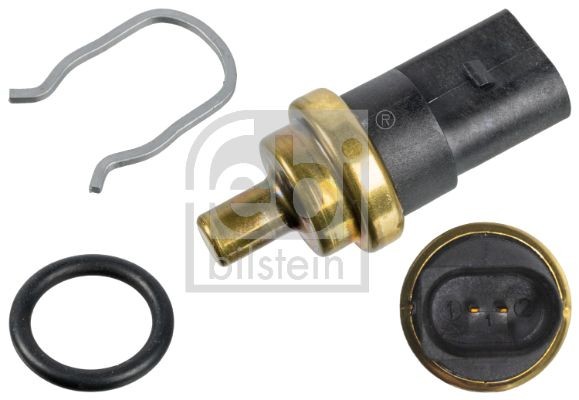 FEBI BILSTEIN black, with seal ring Number of connectors: 2 Coolant Sensor 175216 buy