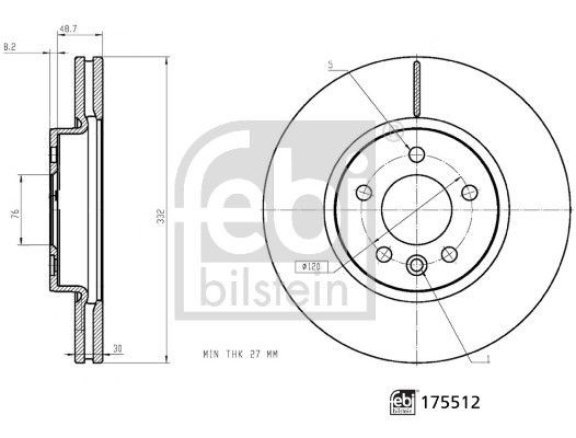 175512 Brake disc FEBI BILSTEIN 175512 review and test