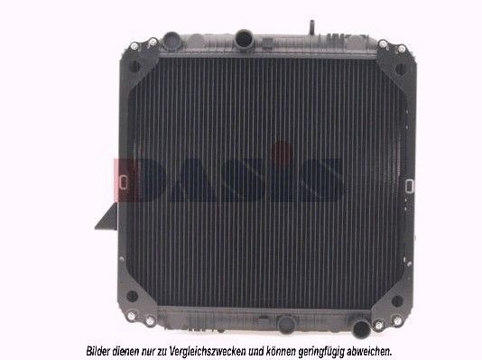 AKS DASIS 130740T Engine radiator 676 500 0103