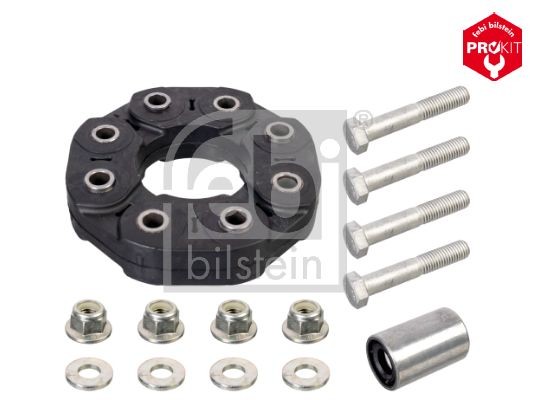 175754 FEBI BILSTEIN Drive shaft coupler VW Bolt Hole Circle Ø: 120mm, Front, Ø: 159mm, with bolts/screws, with washers, with nuts