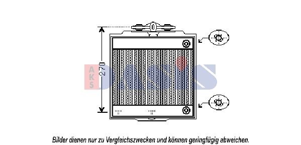 AKS DASIS 131320T Engine radiator 357 501 19 01