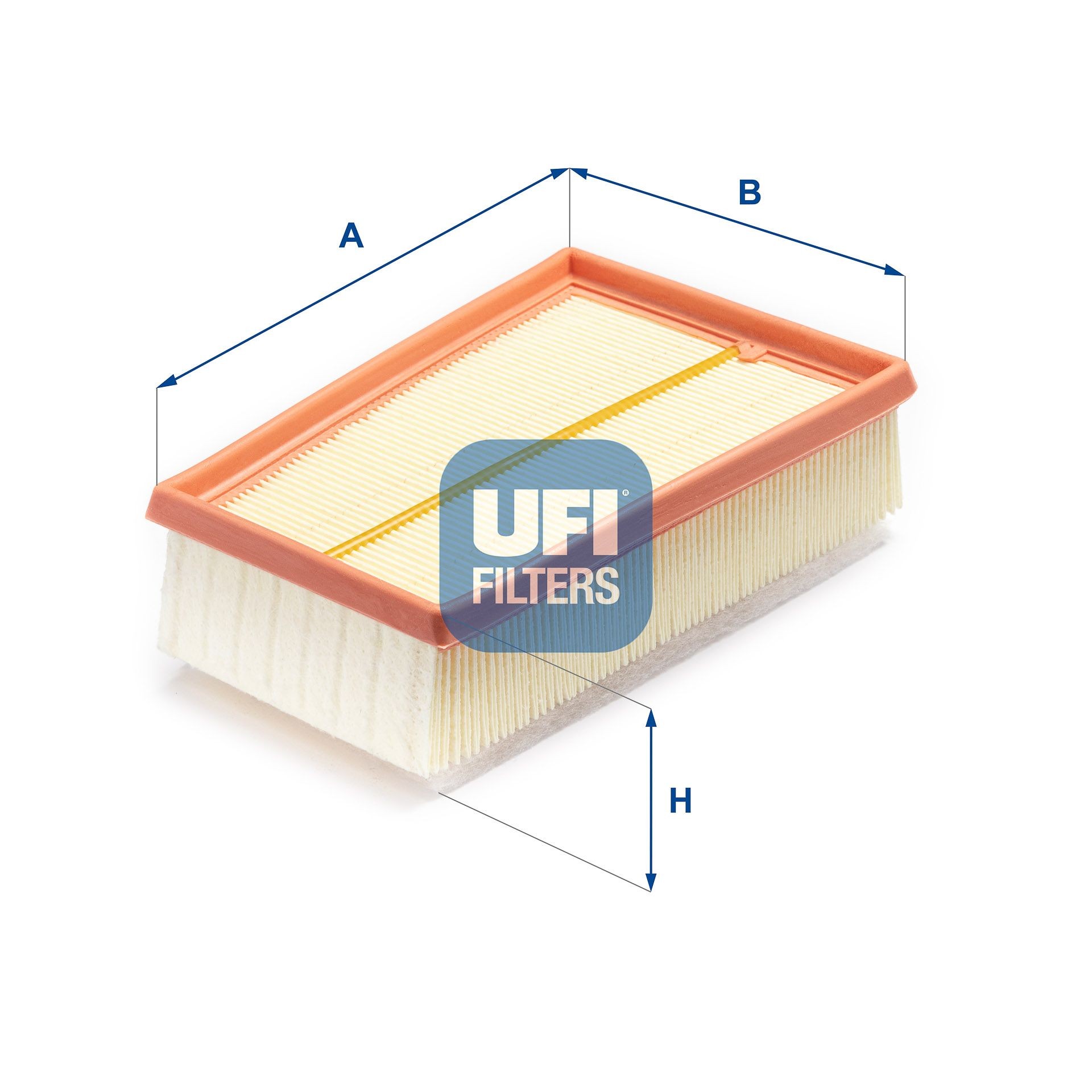 UFI 58mm, 164mm, 236mm, Filter Insert Length: 236mm, Width: 164mm, Height: 58mm Engine air filter 30.491.00 buy