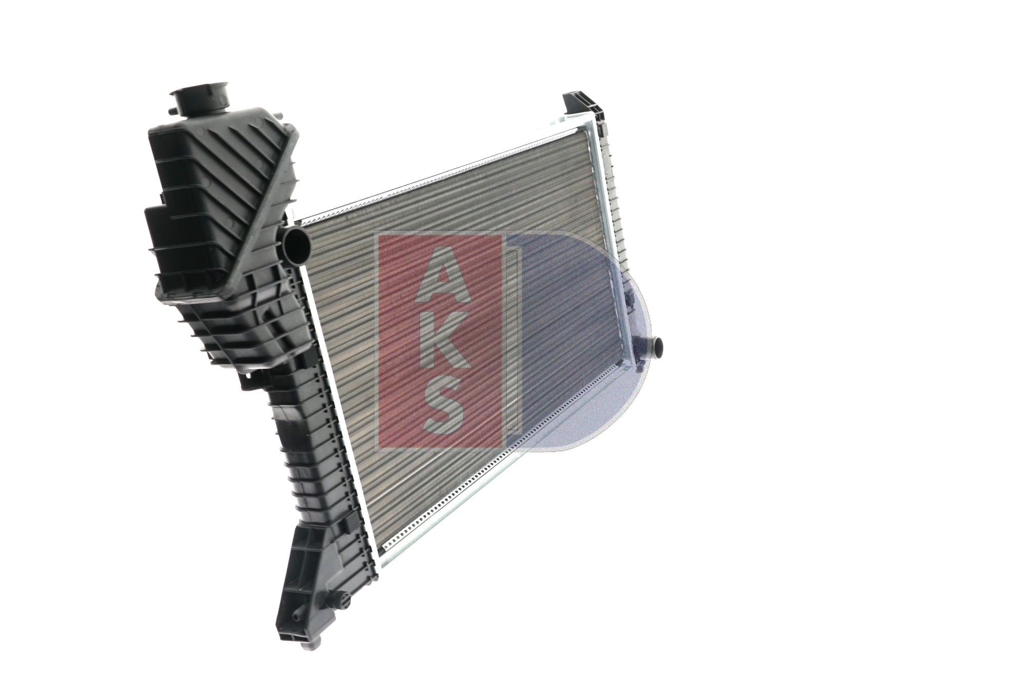 134950N Radiator 134950N AKS DASIS for vehicles without air conditioning, 680 x 400 x 33 mm, Manual Transmission, Mechanically jointed cooling fins