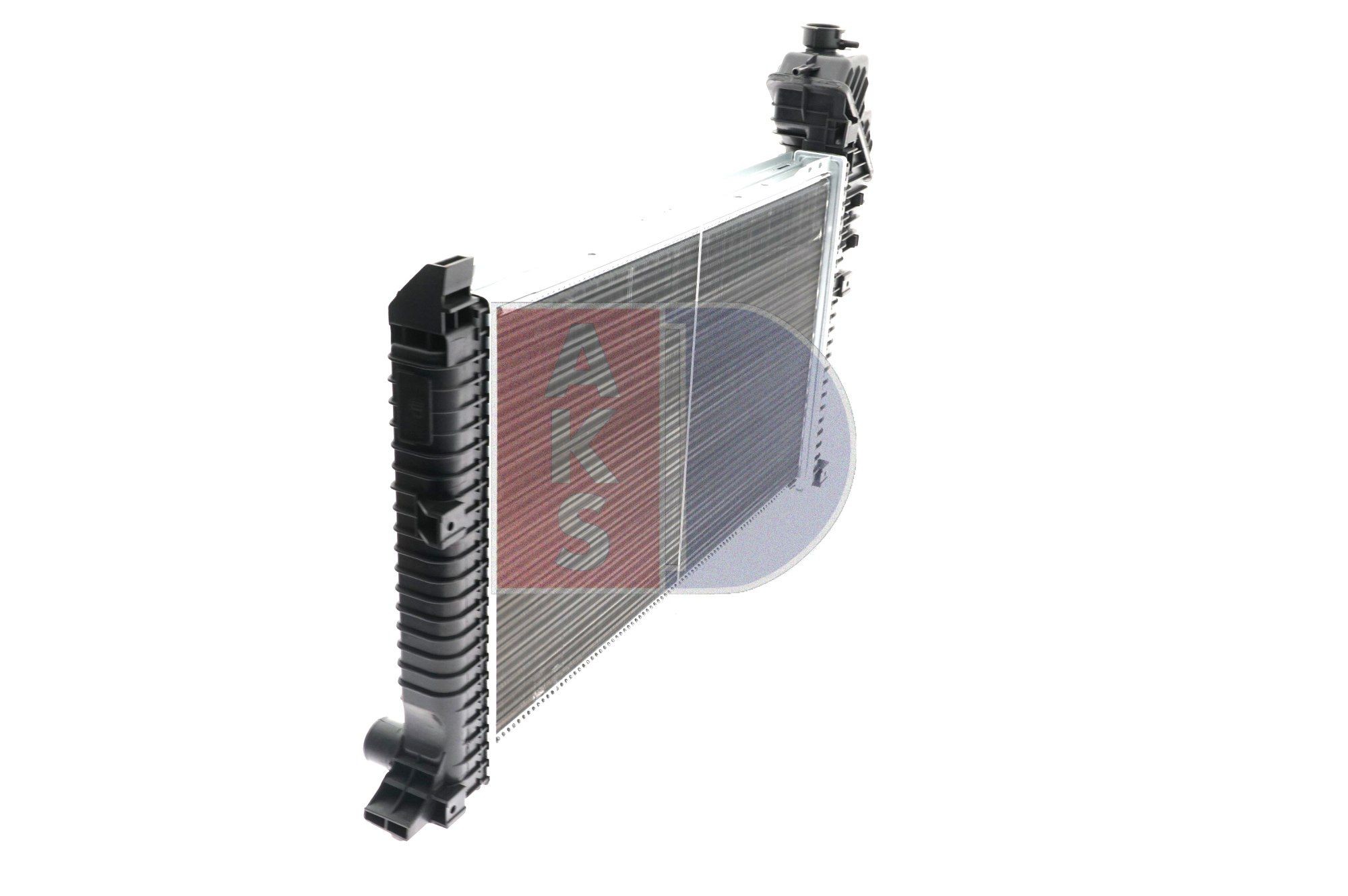 AKS DASIS 134950N Engine radiator for vehicles without air conditioning, 680 x 400 x 33 mm, Manual Transmission, Mechanically jointed cooling fins