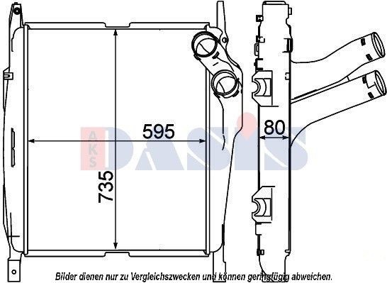 AKS DASIS 137016N Ladeluftkühler für MERCEDES-BENZ AXOR 2 LKW in Original Qualität