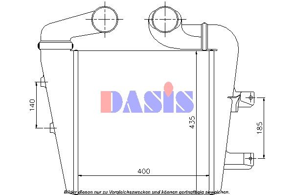 AKS DASIS Netzmaße: 400x435x50 Ladeluftkühler 137060N kaufen