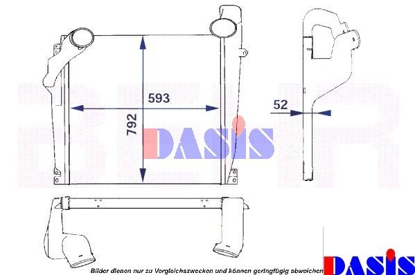 137240N AKS DASIS Ladeluftkühler für MERCEDES-BENZ online bestellen