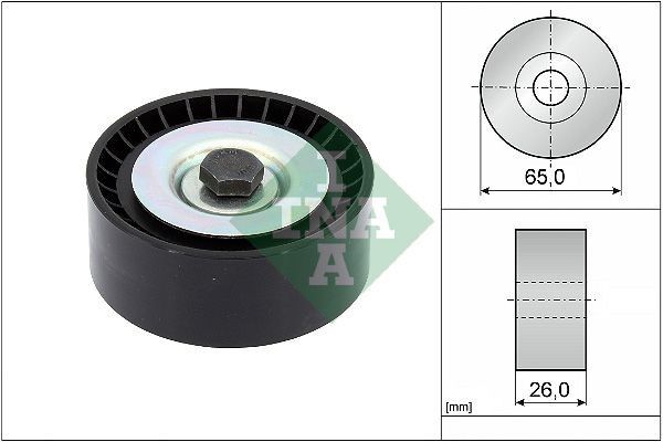 Great value for money - INA Deflection / Guide Pulley, v-ribbed belt 532 0916 10
