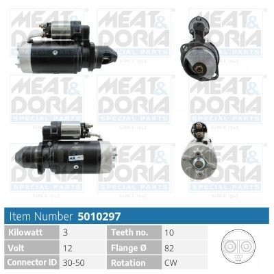 MEAT & DORIA 5010297 Starter motor AL 110503