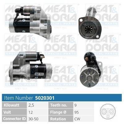 MEAT & DORIA 5020301 Starter motor 23300-G2403