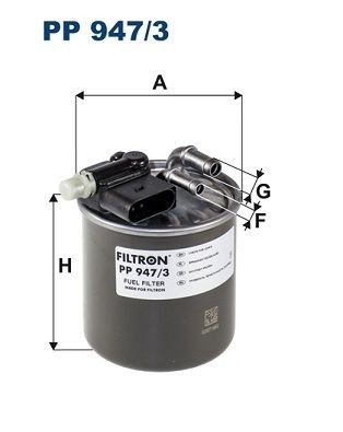 FILTRON In-Line Filter, 10mm, 8mm Height: 100mm Inline fuel filter PP 947/3 buy