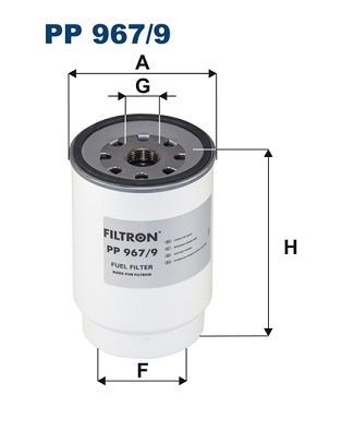 FILTRON Spin-on Filter Height: 161,5mm Inline fuel filter PP 967/9 buy