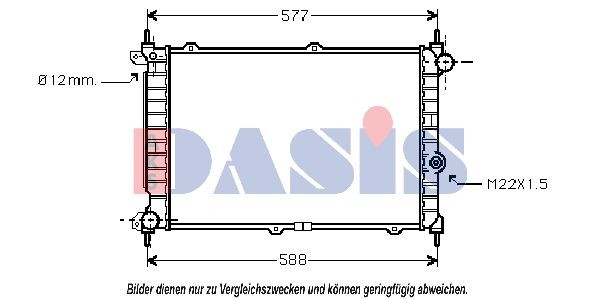 AKS DASIS 150820N Engine radiator 6302011