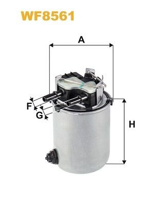 WIX FILTERS WF8561 Fuel filter 16 40 04B D0B