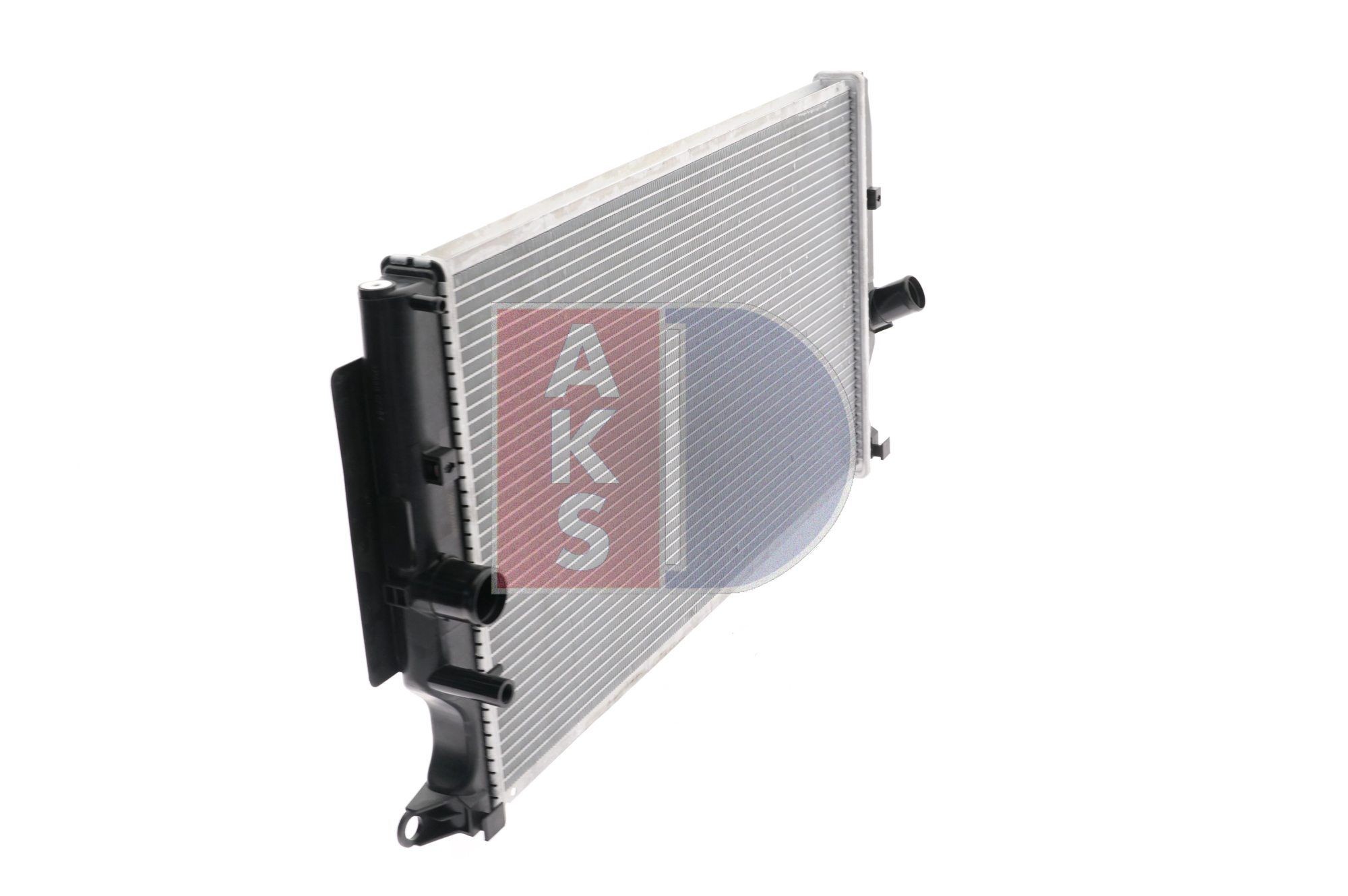 210214N Radiator 210214N AKS DASIS for vehicles with/without air conditioning, 665 x 375 x 27 mm, Manual Transmission, Brazed cooling fins
