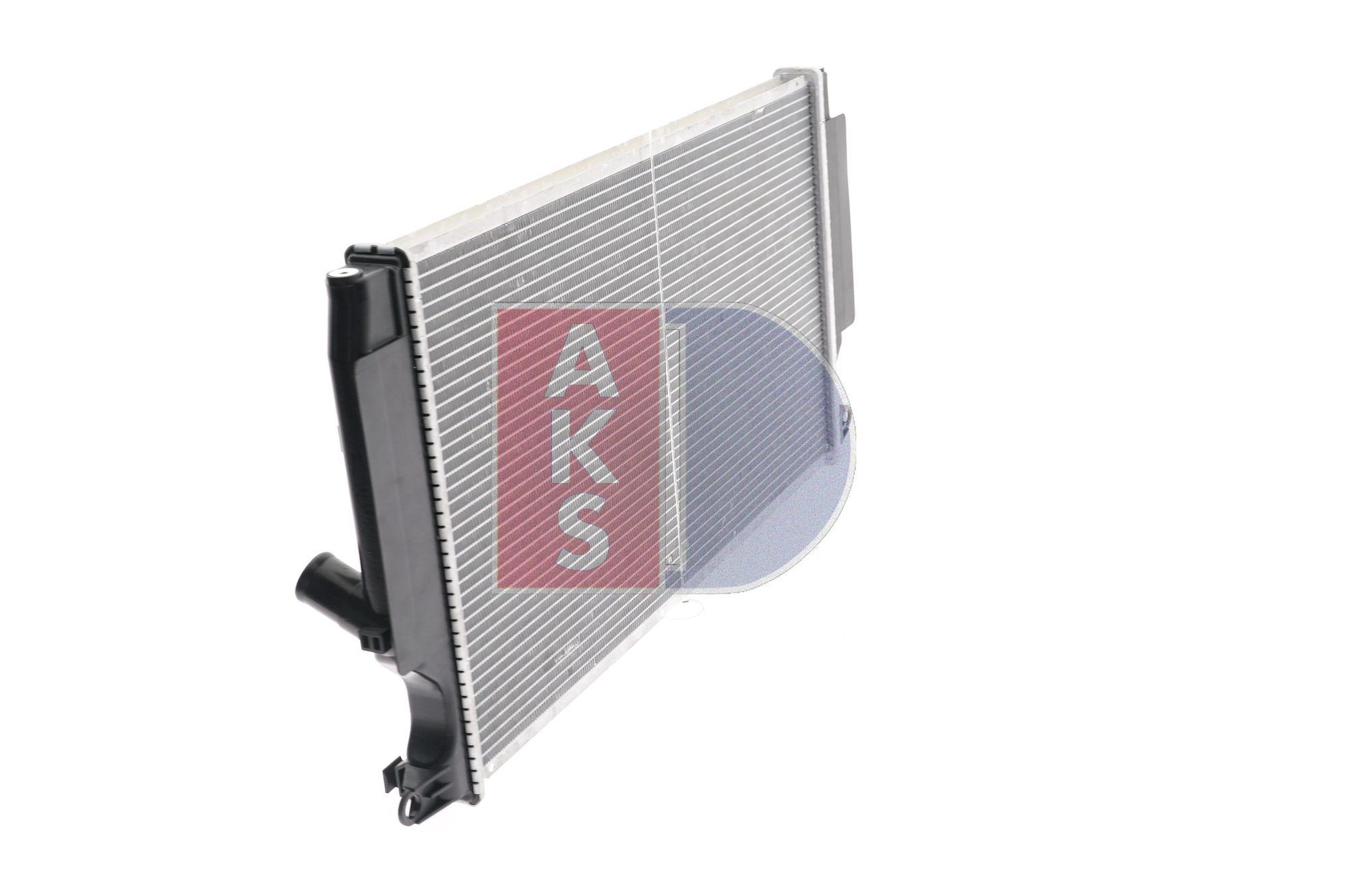 AKS DASIS 210214N Engine radiator for vehicles with/without air conditioning, 665 x 375 x 27 mm, Manual Transmission, Brazed cooling fins