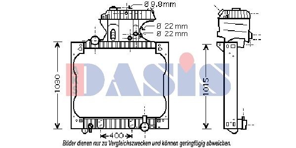 AKS DASIS 260015N Coolant expansion tank 81.06101.0059