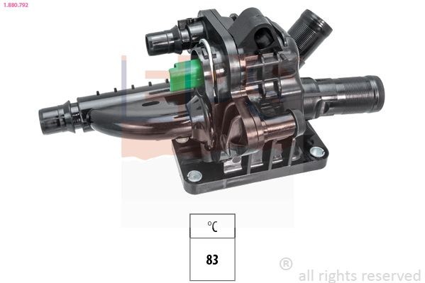Facet 7.8792 EPS 1.880.792 Engine thermostat 9684588980