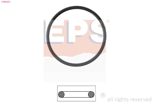 EPS 1.890.672 Thermostat gasket VW TIGUAN 2011 in original quality