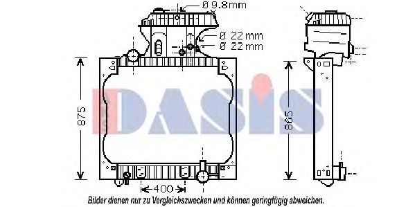 AKS DASIS 261900T Coolant expansion tank 81061016458