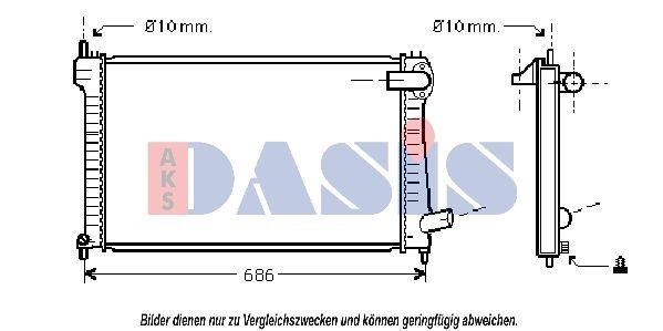 AKS DASIS 268090T Kühlerlüfter für MAN F 2000 LKW in Original Qualität