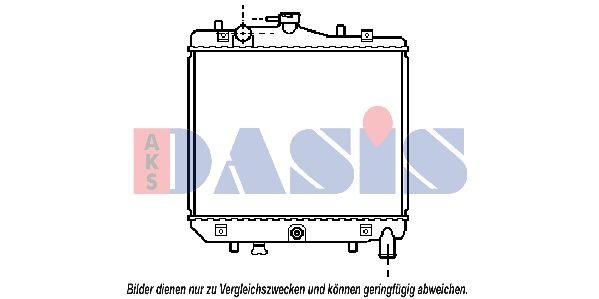 AKS DASIS 270050T Kühler, Motorkühlung für SCANIA 2 - series LKW in Original Qualität