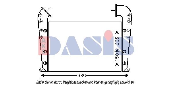 AKS DASIS 277005N Ladeluftkühler für SCANIA 4 - series LKW in Original Qualität