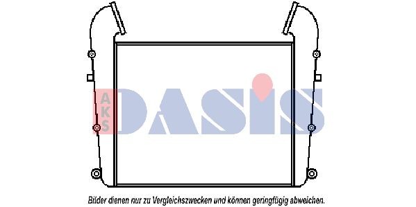 AKS DASIS 277010N Ladeluftkühler für SCANIA 2 - series LKW in Original Qualität