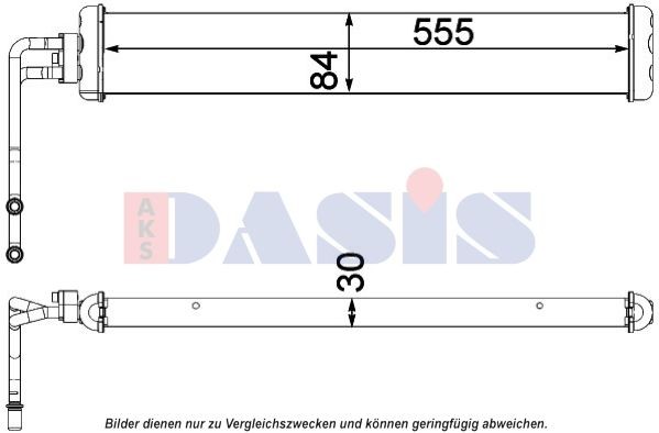AKS DASIS 290080T Kühler, Motorkühlung für DAF 95 LKW in Original Qualität