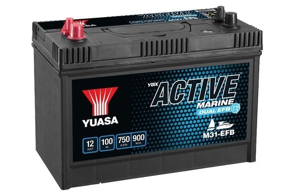 Original YUASA Starter battery M31-EFB for OPEL VIVARO