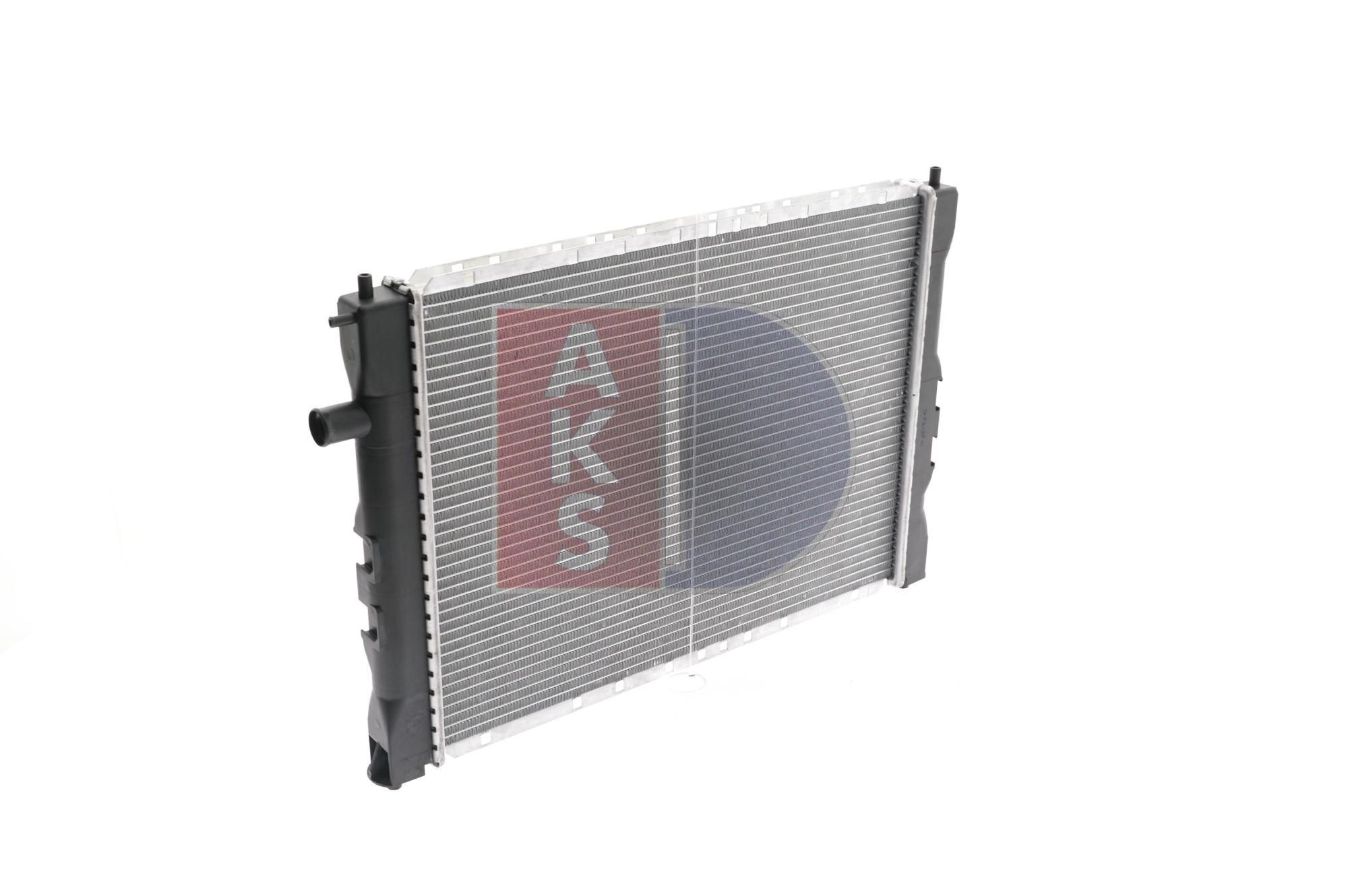 370620N Radiator 370620N AKS DASIS Aluminium, 522 x 400 x 25 mm, Brazed cooling fins