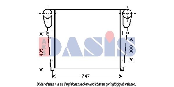 AKS DASIS 397014N Ladeluftkühler für RENAULT TRUCKS Magnum LKW in Original Qualität