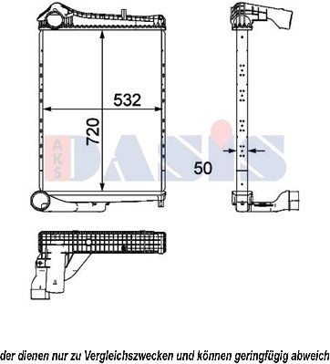 AKS DASIS 397019N Ladeluftkühler für RENAULT TRUCKS Midlum LKW in Original Qualität
