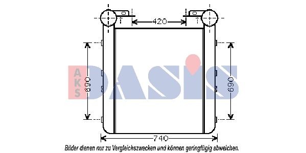 AKS DASIS 397220N Ladeluftkühler für RENAULT TRUCKS Kerax LKW in Original Qualität