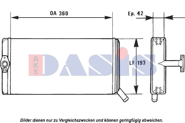 AKS DASIS 399040N Wärmetauscher, Innenraumheizung für RENAULT TRUCKS C LKW in Original Qualität