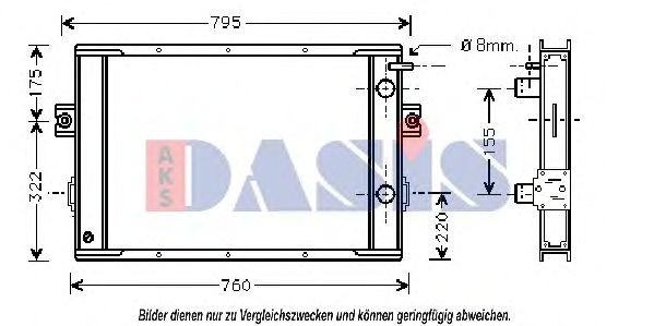 AKS DASIS Core Dimensions: 643x451x45 Radiator 400440T buy