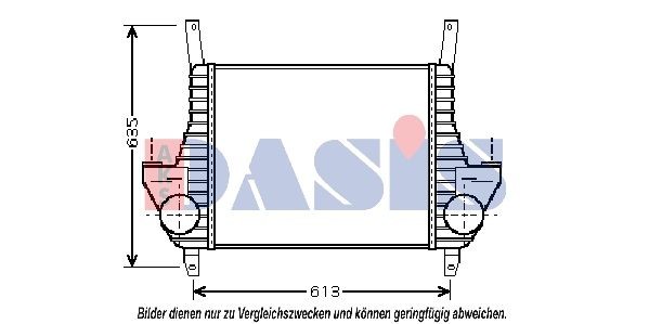AKS DASIS 407002N Ladeluftkühler für IVECO EuroCargo I-III LKW in Original Qualität
