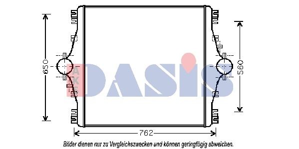 AKS DASIS 407004N Ladeluftkühler für IVECO EuroStar LKW in Original Qualität