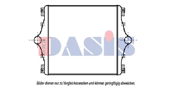 AKS DASIS 407070N Ladeluftkühler für IVECO EuroTech MH LKW in Original Qualität